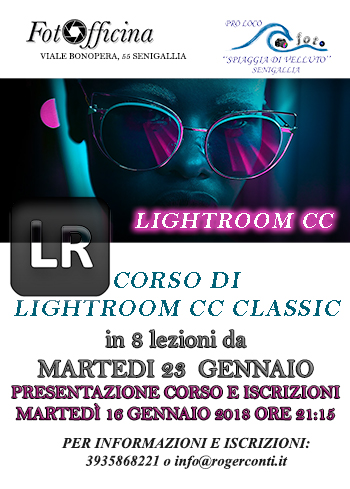 Roger Conti fotografo tiene il corso di Lightroom a Senigallia