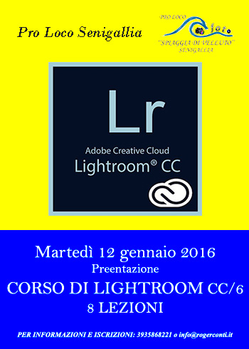 Roger Conti fotografo tiene il corso di Lightroom