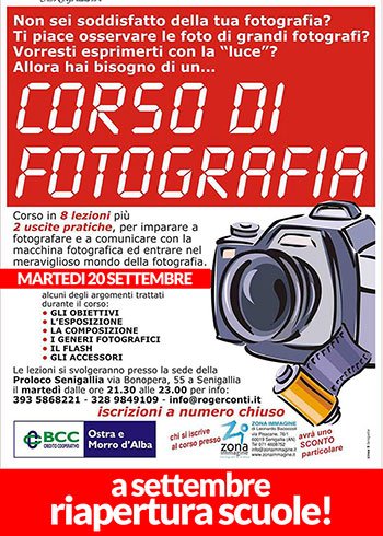 Roger Conti fotografo tiene un corso base di fotografia