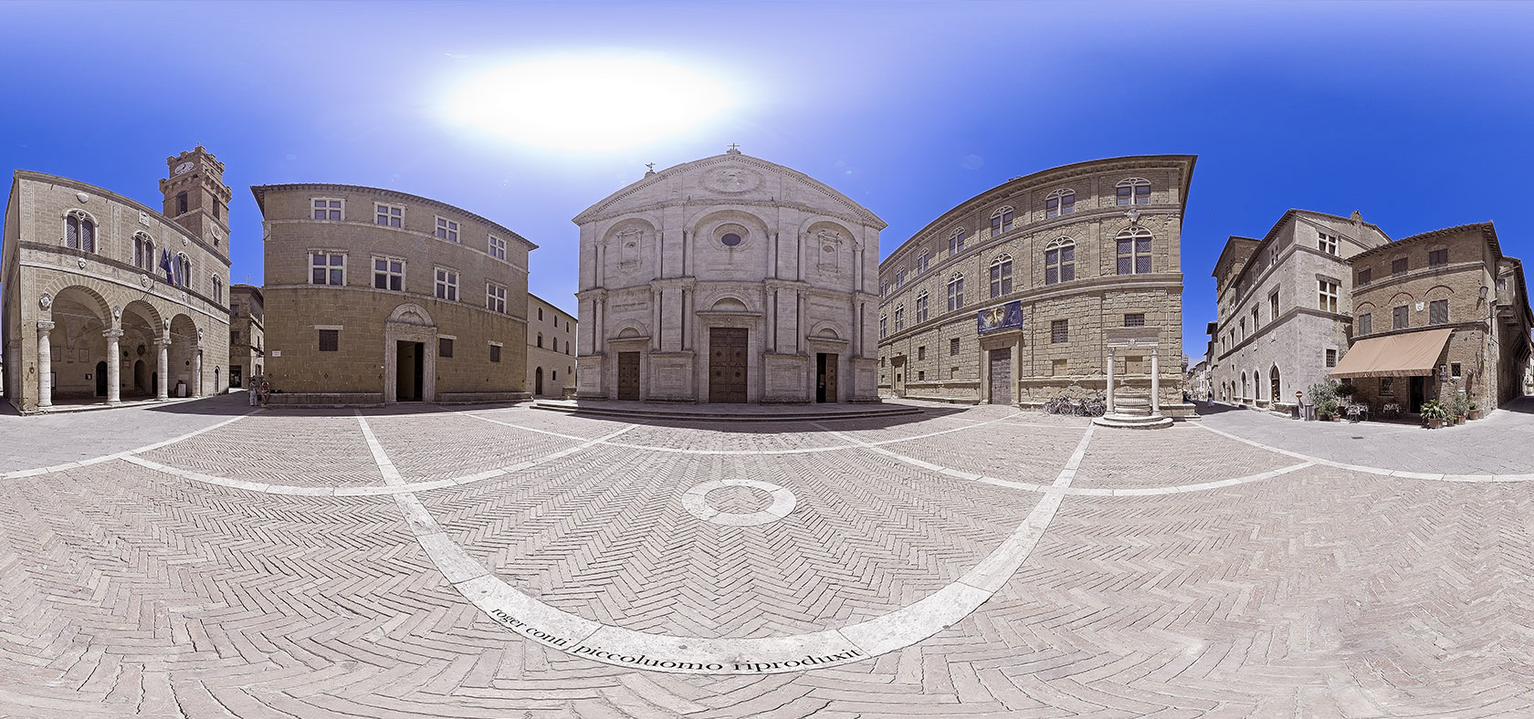 immgine equirettangolare di Pienza